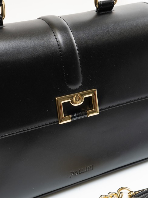 DAMA S Handtasche mit Schultergurt Schwarz - Damentaschen