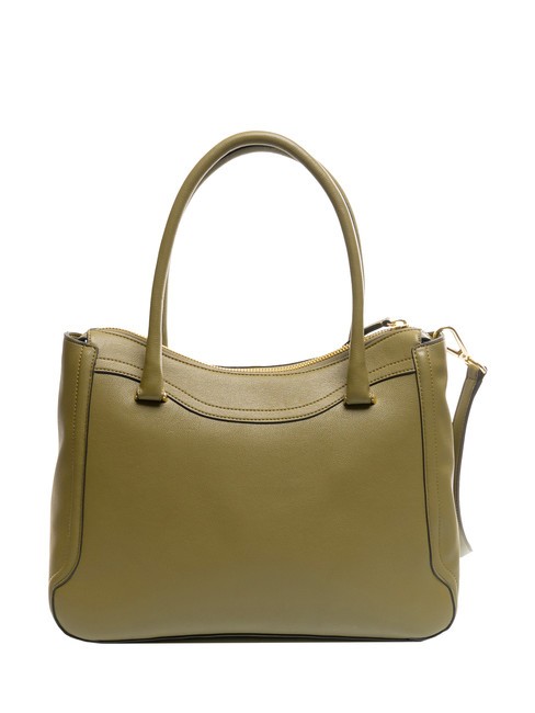 ZIPPER Handtasche mit Schultergurt Olive - Damentaschen