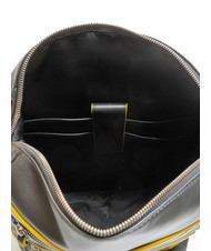 MOMO DESIGN BICOLOR Lederrucksack für 15,6-Zoll-Laptop Schwarz Gelb - PC-Rucksäcke - 5