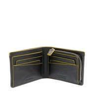 MOMO DESIGN BICOLOR Geldb&ouml;rse aus Leder Schwarz Gelb - Brieftaschen Herren - 2
