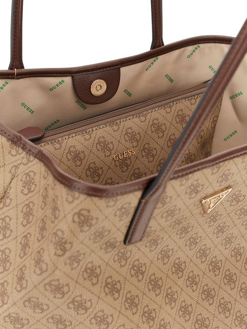 ECO VICTTORIA Umhängetasche Latte-Logo / braun - Damentaschen