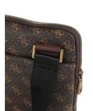 GUESS VEZZOLA Smart Flache Tasche braun/ocker - Umhängetaschen Herren - 3