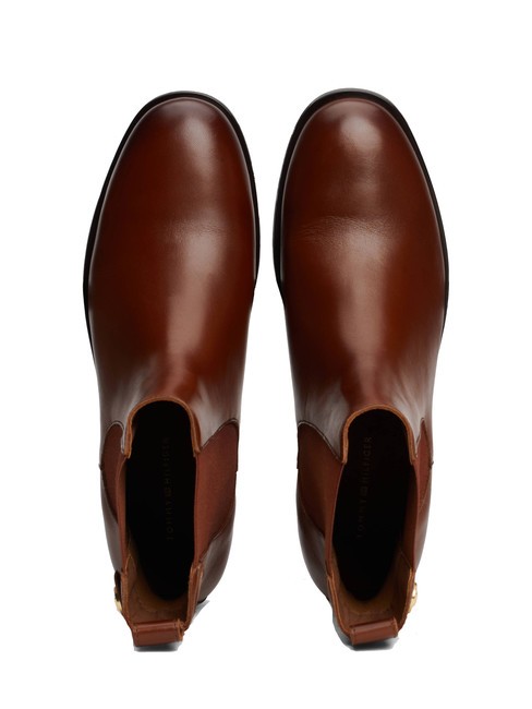 STUD LOW CHELSEA Lederstiefelette Cognacbraun - Damenschuhe