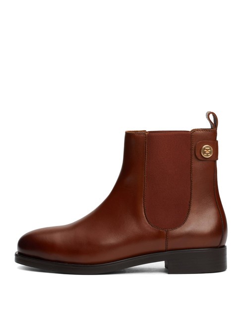 STUD LOW CHELSEA Lederstiefelette Cognacbraun - Damenschuhe