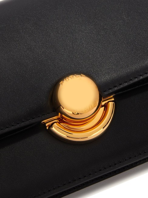 SFERA Umhängetasche, Umhängetasche aus Leder Schwarz - Damentaschen