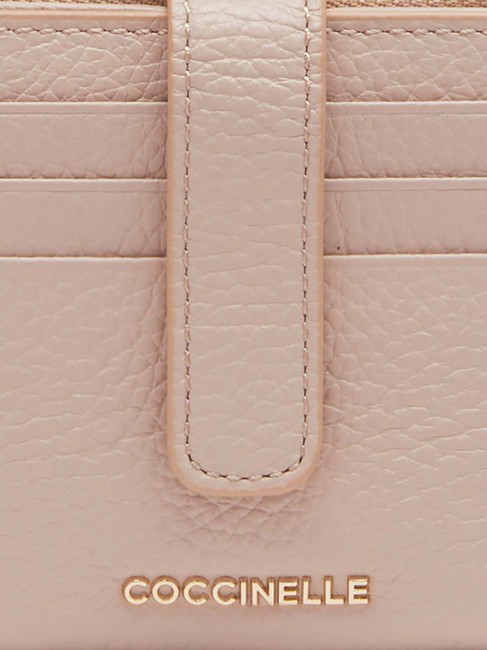 METALLIC SOFT Mini-Geldb&ouml;rse aus Leder Rosetten - Brieftaschen Damen