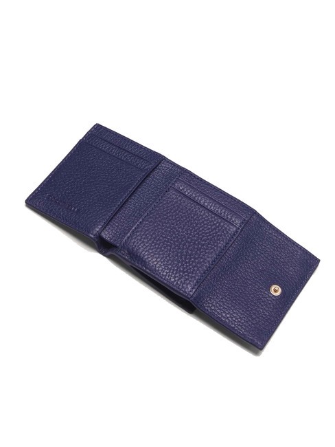 METALLIC SOFT Portemonnaie aus genarbtem Leder k&ouml;nigsblau - Brieftaschen Damen