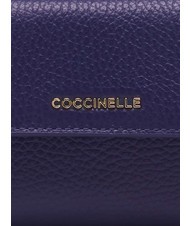 COCCINELLE METALLIC SOFT Portemonnaie aus genarbtem Leder k&ouml;nigsblau - Brieftaschen Damen - 3