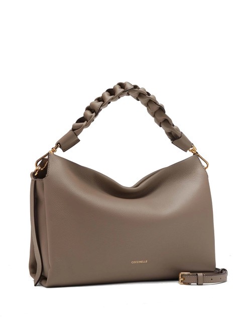 BOHEME Handtasche, mit Schultergurt, aus Leder warme T./Rosette - Damentaschen