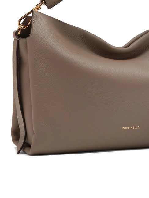 BOHEME Handtasche, mit Schultergurt, aus Leder warme T./Rosette - Damentaschen