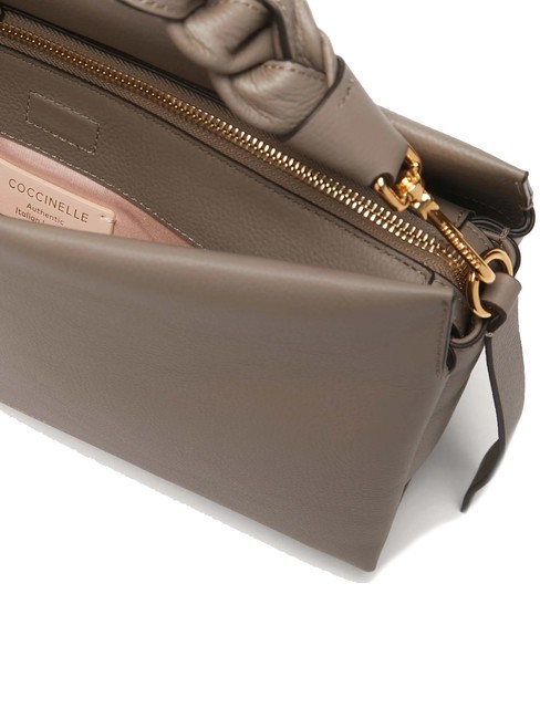 BOHEME Handtasche, mit Schultergurt, aus Leder warme T./Rosette - Damentaschen