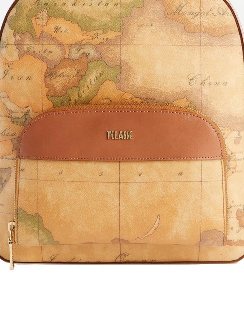 GEO CLASSIC Rucksack mit doppeltem Reißverschluss NATÜRLICH - Damentaschen