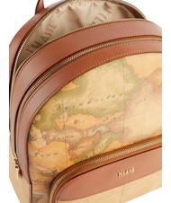 ALVIERO MARTINI PRIMA CLASSE GEO CLASSIC Rucksack mit doppeltem Reißverschluss NATÜRLICH - Damentaschen - 4