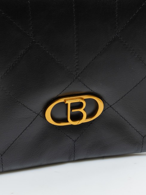 CHAMONIX  Umhängetasche aus Leder Schwarz - Damentaschen