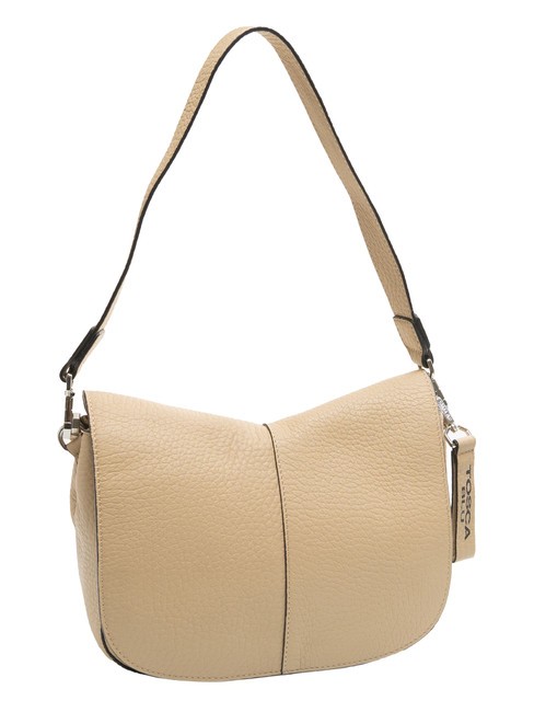 SIERRA Ledertasche mit Schultergurt BEIGE - Damentaschen