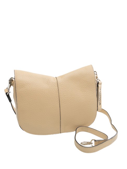 SIERRA Ledertasche mit Schultergurt BEIGE - Damentaschen