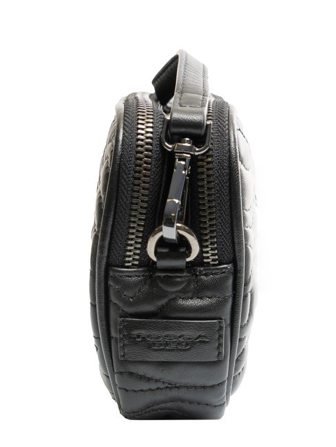 QUEBEC Mini-Umhängetasche aus Leder Schwarz - Damentaschen