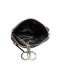 JOHN RICHMOND EMBOSSED LOGO Schlüsseletui aus Leder mit 2 Ringen Schwarz - Schlüsselanhänger und Schlüsseletuis - 3