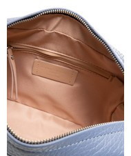 GIANNI CHIARINI LOGO PRINT Schlafzimmertasche aus gehämmertem Leder blau färben - Damentaschen - 5