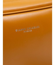 GIANNI CHIARINI LOGO PRINT Schlafzimmertasche aus glattem Leder bräunen - Damentaschen - 3