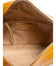 GIANNI CHIARINI LOGO PRINT Schlafzimmertasche aus glattem Leder bräunen - Damentaschen - 5