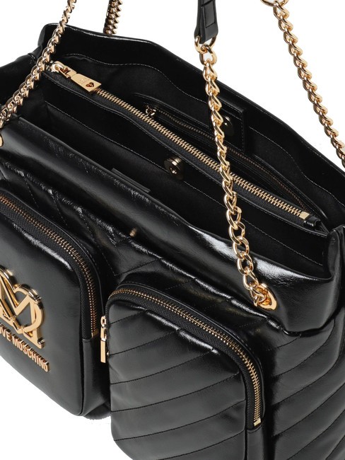 CITY POCKETS Gesteppte Einkaufstasche Schwarz - Damentaschen