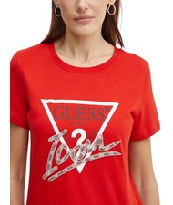 GUESS SS CN ICON  Baumwoll-T-Shirt köstliches Rot - T-Shirts und Tops für Damen - 3