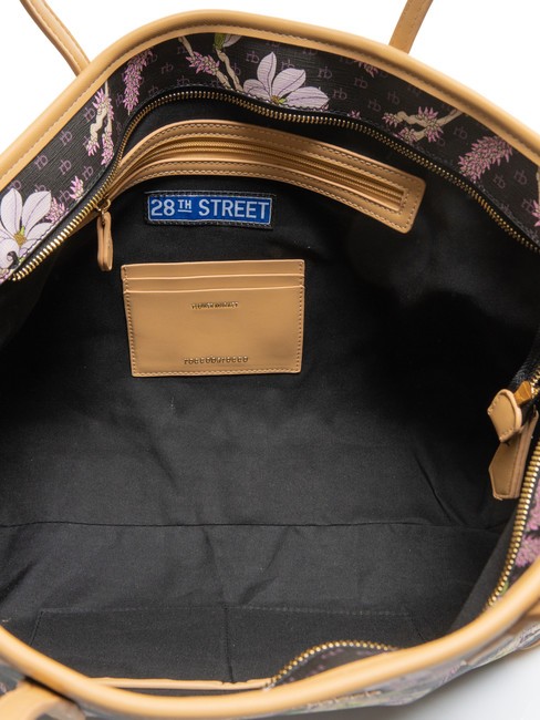 FLOWER MARKET Schulter-Shopper Schwarz - Damentaschen