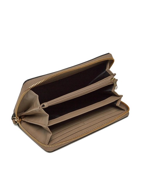 A|X Große Geldbörse mit umlaufendem Reißverschluss dunkler Pisco - Brieftaschen Damen