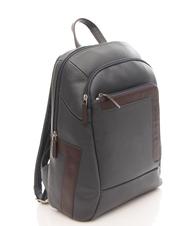 PIQUADRO X1 13 "Laptop-Rucksack aus Leder blau / braun - PC-Rucksäcke - 2