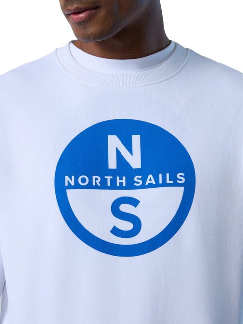 BASIC Sweatshirt mit Rundhalsausschnitt und Logo-Print Weiß - Sweatshirts Herren