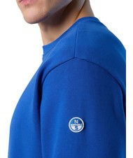 NORTH SAILS BASIC Baumwoll-Sweatshirt mit Logo-Schriftzug Surfblau - Sweatshirts Herren - 5