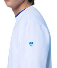 NORTH SAILS BASIC Baumwoll-Sweatshirt mit Logo-Schriftzug Wei&szlig; - Sweatshirts Herren - 5