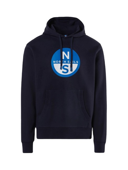 BASIC Kapuzenpullover mit Logo-Print Navy blau - Sweatshirts Herren