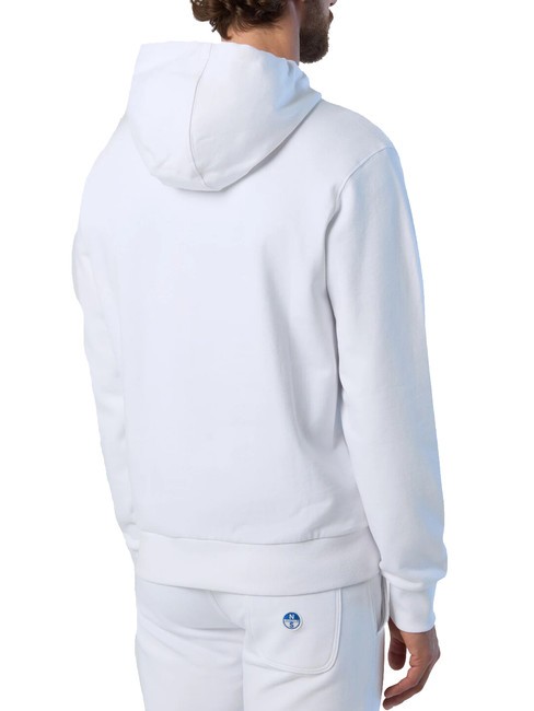 BASIC Kapuzenpullover mit Logo-Print Wei&szlig; - Sweatshirts Herren