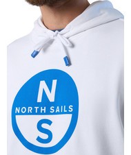 NORTH SAILS BASIC Kapuzenpullover mit Logo-Print Weiß - Sweatshirts Herren - 3
