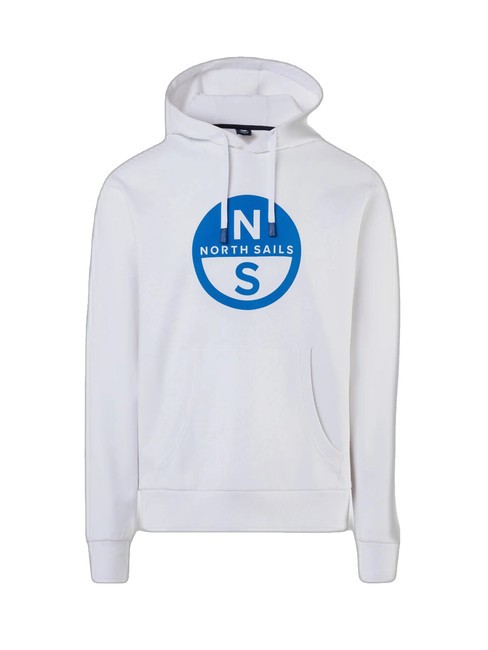 BASIC Kapuzenpullover mit Logo-Print Weiß - Sweatshirts Herren