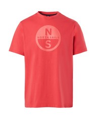 NORTH SAILS BASIC T-Shirt aus Baumwolle mit Logo-Print Wassermelone - Herren-T-Shirts - 3