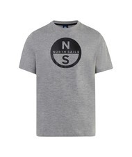 NORTH SAILS BASIC T-Shirt aus Baumwolle mit Logo-Print graue Melange - Herren-T-Shirts - 4