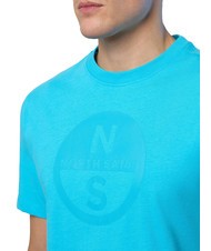 NORTH SAILS BASIC T-Shirt aus Baumwolle mit Logo-Print Wassermann - Herren-T-Shirts - 3