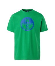 NORTH SAILS BASIC T-Shirt aus Baumwolle mit Logo-Print grüne Biene - Herren-T-Shirts - 4