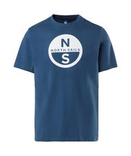 NORTH SAILS BASIC T-Shirt aus Baumwolle mit Logo-Print dunkler Denim - Herren-T-Shirts - 3