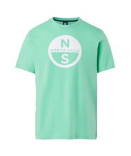 NORTH SAILS BASIC T-Shirt aus Baumwolle mit Logo-Print Frühlingsknospe - Herren-T-Shirts - 4