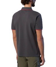 NORTH SAILS COLLAR STRIPED Kurzarm-Poloshirt aus Baumwolle Eisengrau - Herren-Polo-Shirts/Herren-Polo-Shirt/Herrenpoloshirt/Herrenpoloshirts - 2