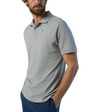 NORTH SAILS BASIC Kurzarm-Poloshirt aus Baumwolle graue Melange - Herren-Polo-Shirts/Herren-Polo-Shirt/Herrenpoloshirt/Herrenpoloshirts - 3