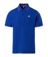 NORTH SAILS COLLAR STRIPED Kurzarm-Poloshirt aus Baumwolle Surfblau - Herren-Polo-Shirts/Herren-Polo-Shirt/Herrenpoloshirt/Herrenpoloshirts - 3