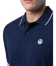 NORTH SAILS COLLAR STRIPED Kurzarm-Poloshirt aus Baumwolle Navy blau - Herren-Polo-Shirts/Herren-Polo-Shirt/Herrenpoloshirt/Herrenpoloshirts - 3
