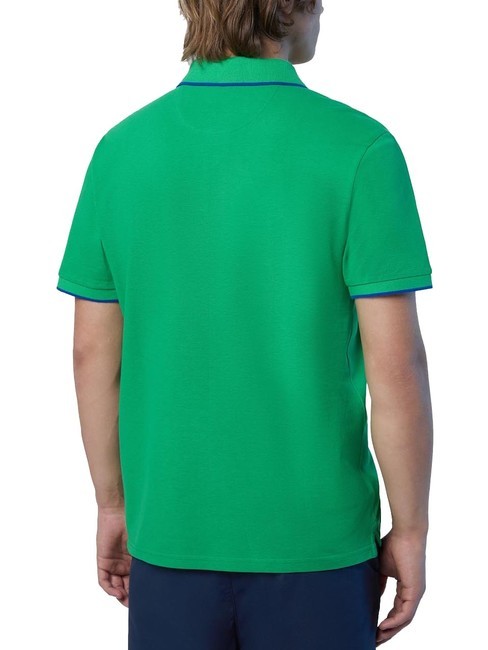COLLAR STRIPED Kurzarm-Poloshirt aus Baumwolle gr&uuml;ne Biene - Herren-Polo-Shirts/Herren-Polo-Shirt/Herrenpoloshirt/Herrenpoloshirts