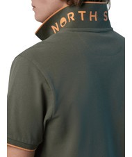 NORTH SAILS COLLAR STRIPED Kurzarm-Poloshirt aus Baumwolle staubige Oliven - Herren-Polo-Shirts/Herren-Polo-Shirt/Herrenpoloshirt/Herrenpoloshirts - 4