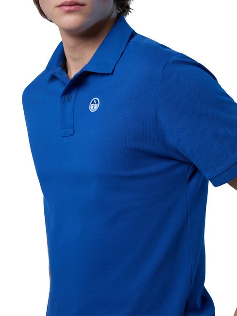 BASIC Kurzarm-Poloshirt aus Baumwolle Meerblau - Herren-Polo-Shirts/Herren-Polo-Shirt/Herrenpoloshirt/Herrenpoloshirts